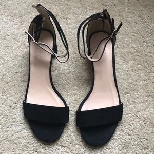 J.Crew ankle strap block heel
